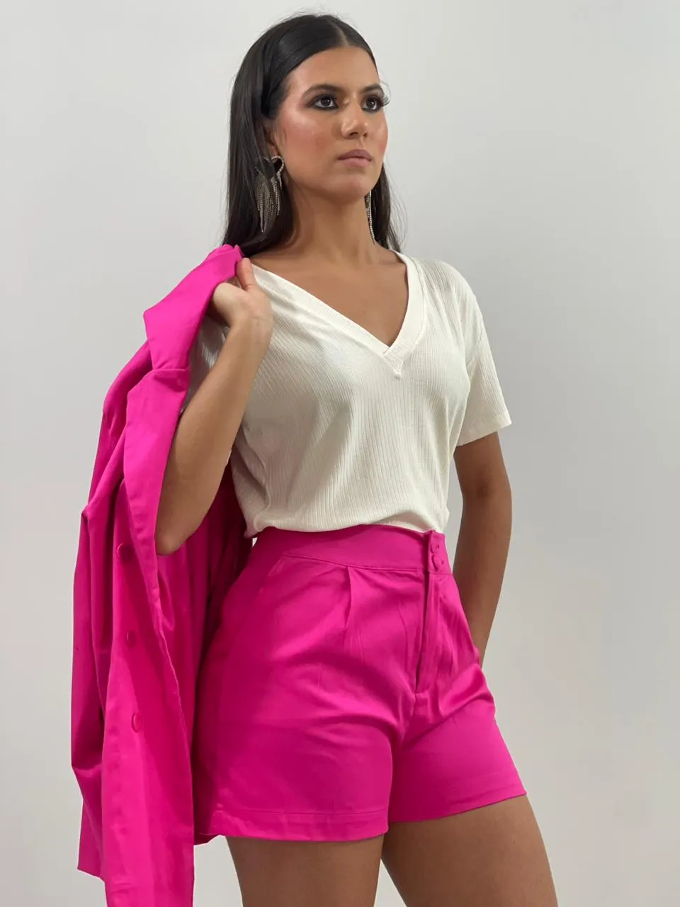 SHORT ALF CURTO COTTON SATIN