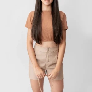 SHORT ALF COTTON SATIN BOTAO DUPLO