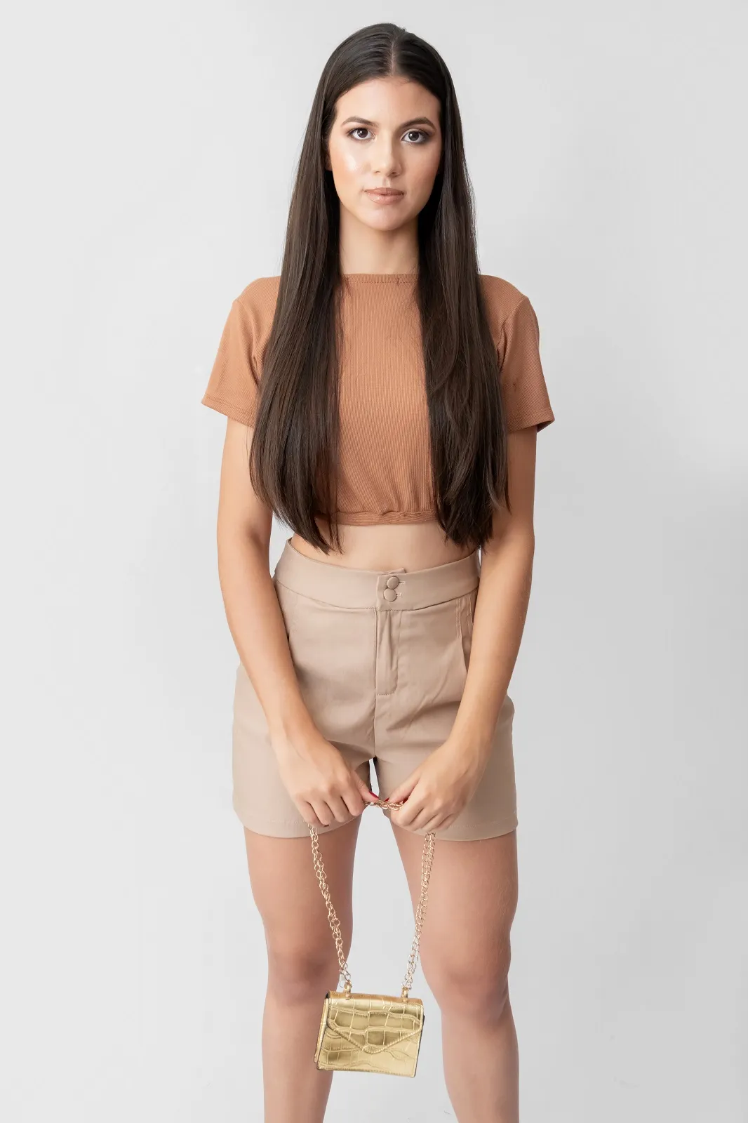 SHORT ALF COTTON SATIN BOTAO DUPLO
